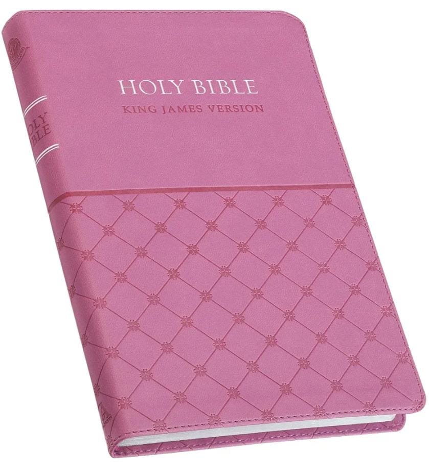 The Pink Faux Leather King James Version Gift Edition Bible